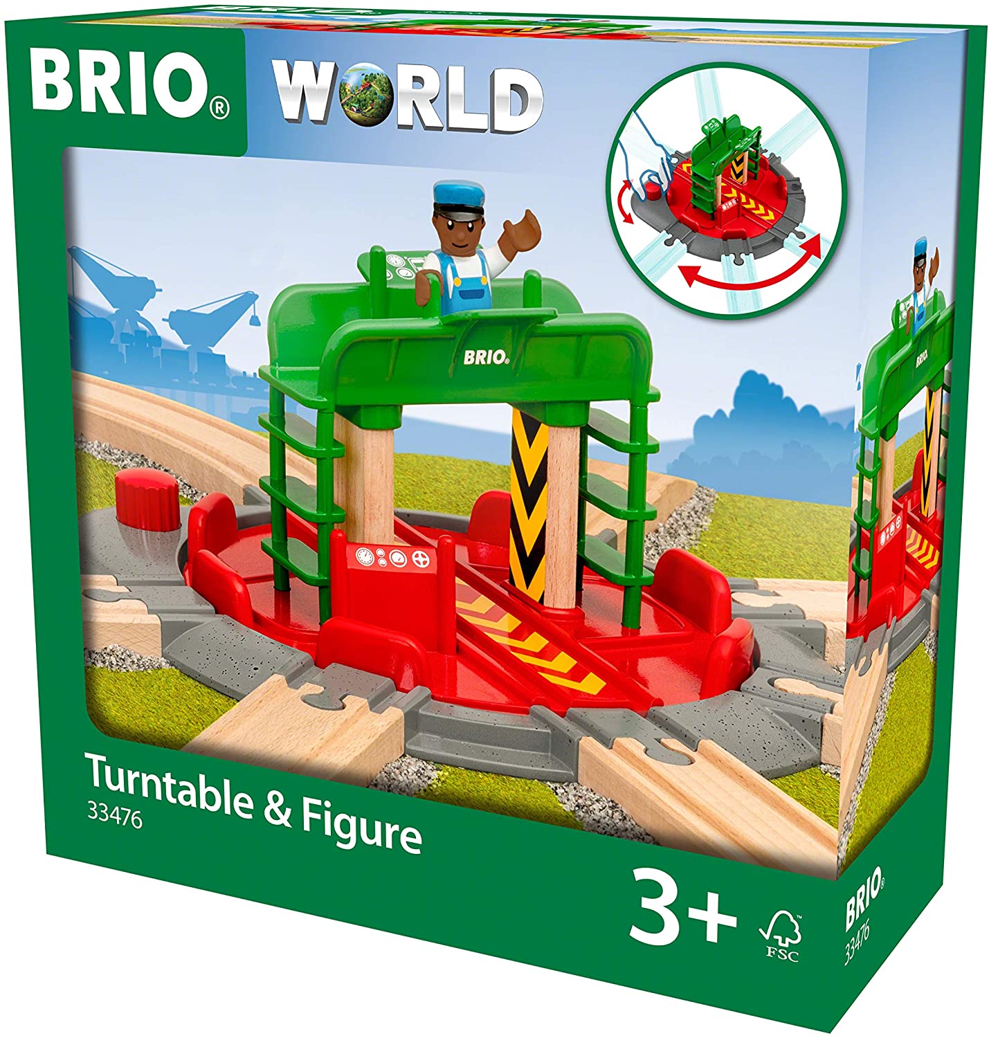 Railway Turntable & Engineer Figure